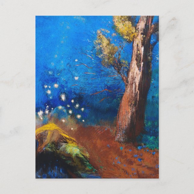 Cartão Postal La Mort de Bouddha | Odilon Redon (Frente)