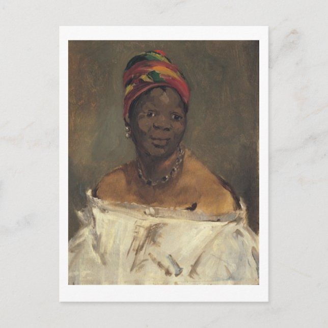 Cartão Postal La_Négresse por Edouard Manet (Frente)