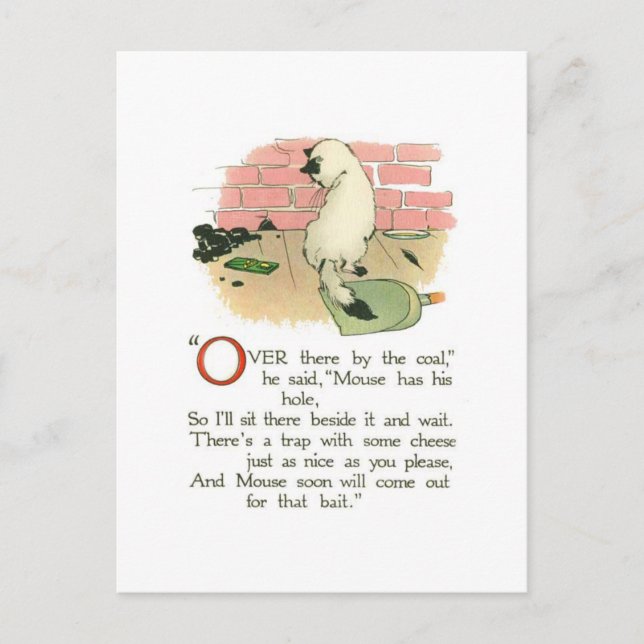 Cartão Postal "Lá pelo carvão," ele disse (Frente)