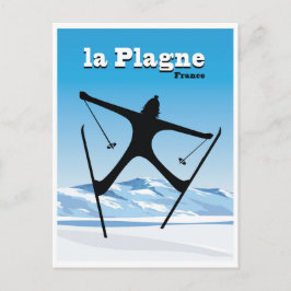 Cartão Postal La Plagne, França,
