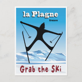 Cartão Postal La Plagne, França,