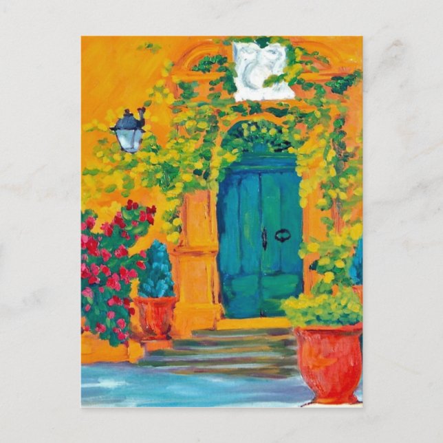 Cartão Postal la Porte de Château du Seuil (Frente)