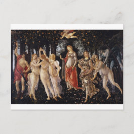 Cartão Postal La Primavera (Primavera) por Sandro Botticelli