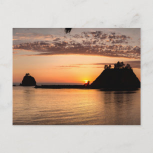 Cartão Postal La Push, Washington. Panorama