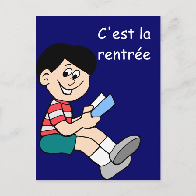 Cartão Postal La rentree des classes (Frente)