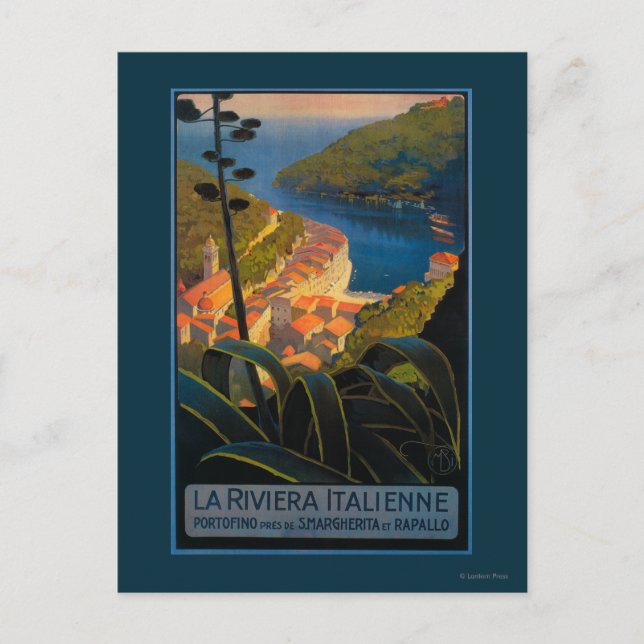 Cartão Postal La Riviera Italienne (Frente)