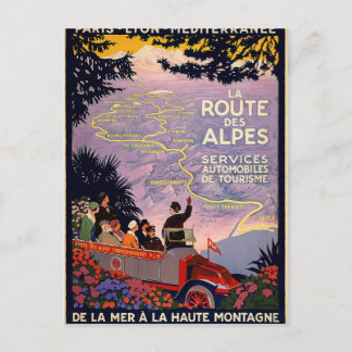 Cartão Postal La route des Alpes
