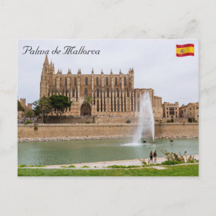 Cartão Postal La Seu, a Catedral de Palma de Mallorca - Espanha