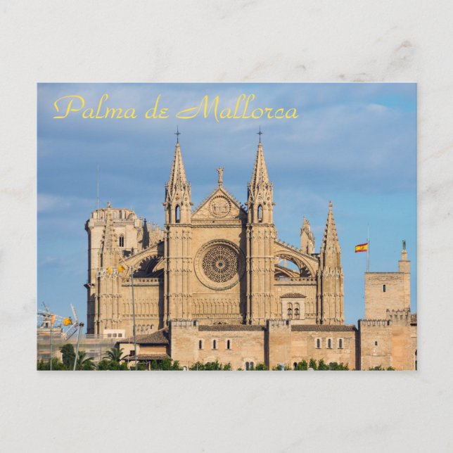 Cartão Postal La Seu, Catedral de Palma de Maiorca - Espanha (Frente)