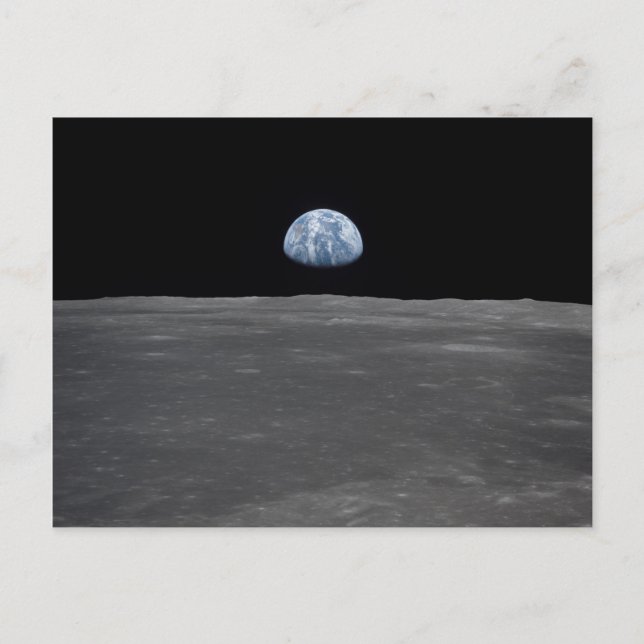 Cartão Postal La Terre vue de la Lune (Frente)