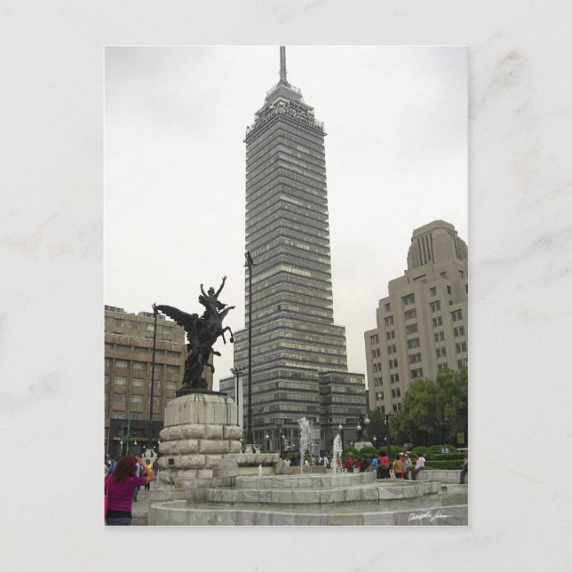 Cartão Postal La Torre Latinoamericana desde Bellas Artes (Frente)