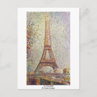 Cartão Postal La Tour Eiffel Por Seurat Georges