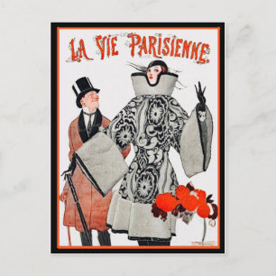 Cartão Postal La Vie Parisienne - Moda Francesa