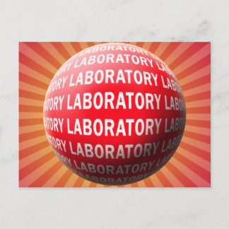 CARTÃO POSTAL LAB SPHERE 'O SANGUE - LOGÓTIPO LABORATORIAL