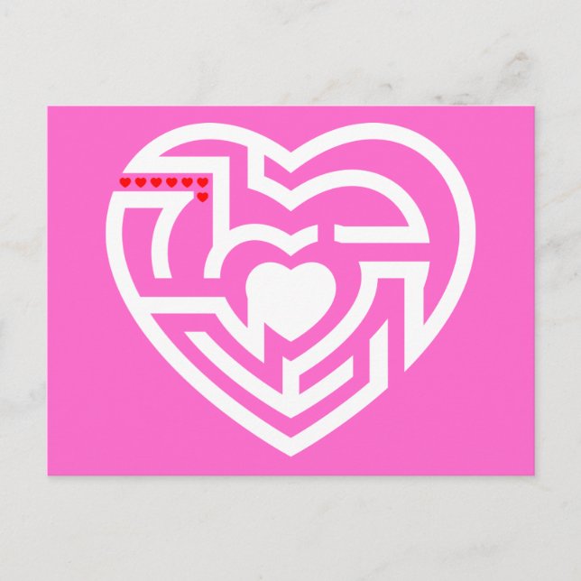 Cartão Postal labirinto do amor (Frente)