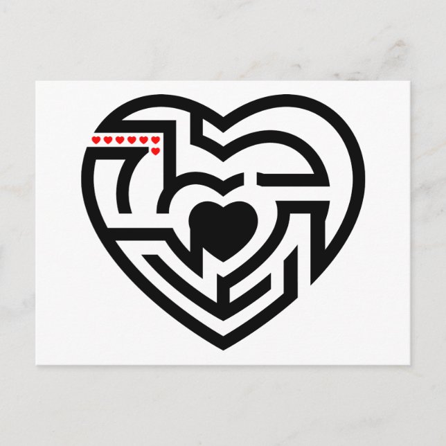 Cartão Postal labirinto do amor (Frente)