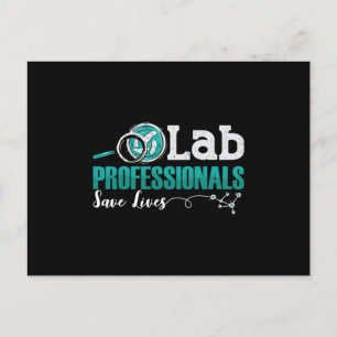 Cartão Postal Laboratório de profissionais do laboratório para s