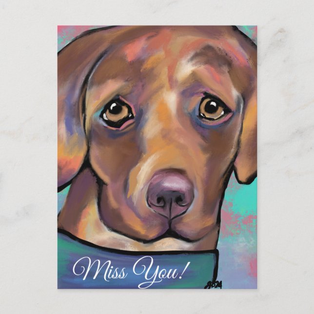 CARTÃO POSTAL LABRADOR RETRIEVER            (Frente)