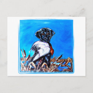 CARTÃO POSTAL LABRADOR RETRIEVER PRETO