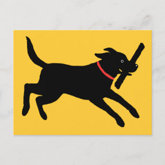 Cartão Postal Labrador Retriever (Preto)