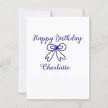 Laço azul CUTIE ADICIONE NOME BEBÊ feliz aniversár