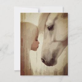 Cartão Postal Laço Inocente – Arte de Criança e Cavalo