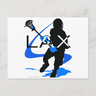 Cartão Postal Lacrosse Boys LAX Blue
