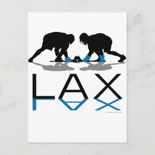 Cartão Postal Lacrosse Boys LAX Blue