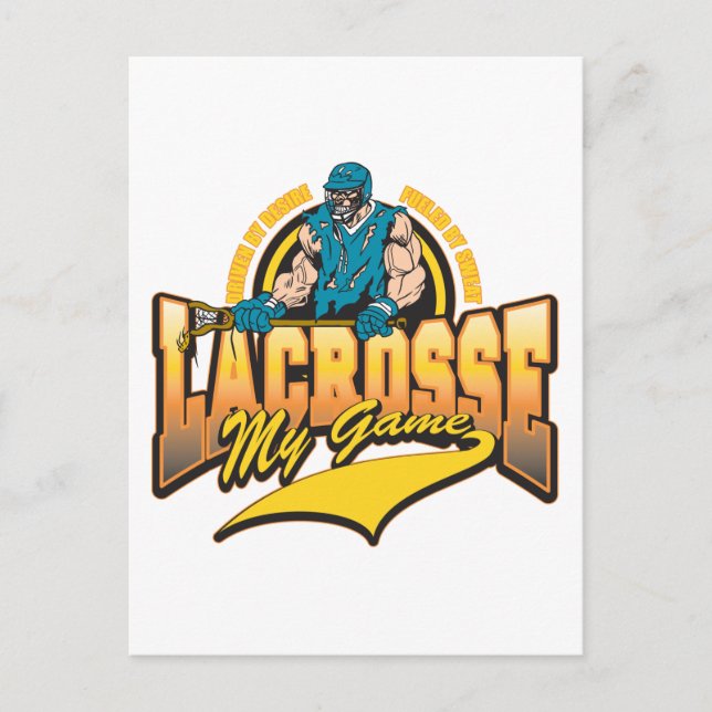 Cartão Postal Lacrosse My Game (Frente)