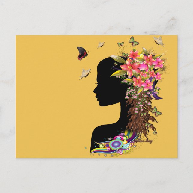 Cartão Postal Ladies Fantasy Fashion (Frente)