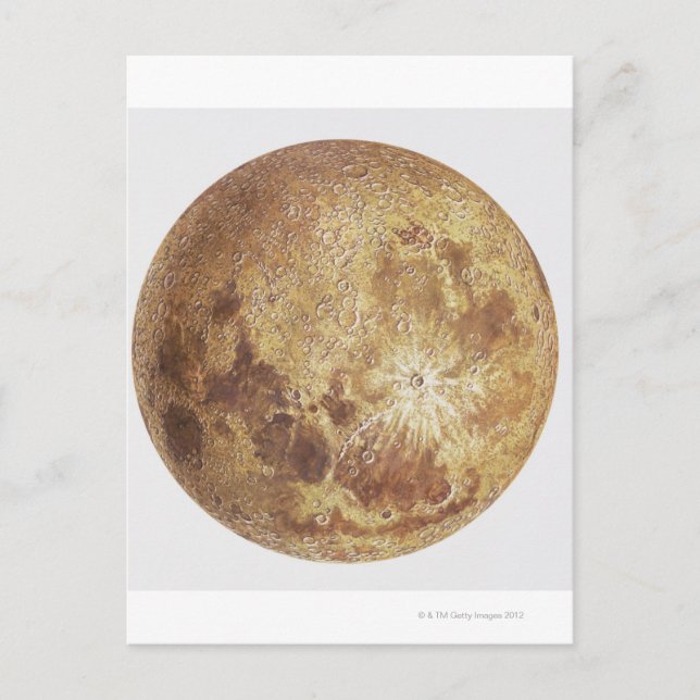 Cartão Postal Lado escuro da lua, ilustração (Frente)