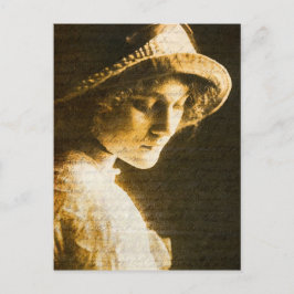 Cartão Postal Lady Art