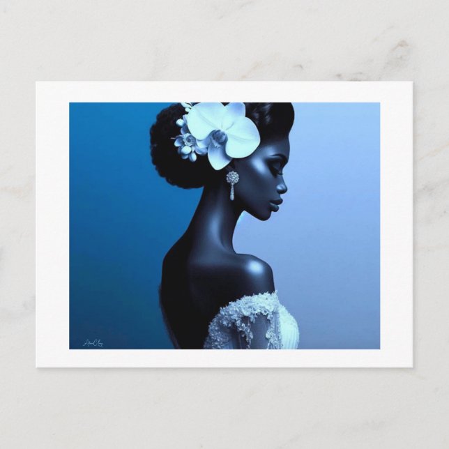 Cartão Postal Lady Blue (Frente)
