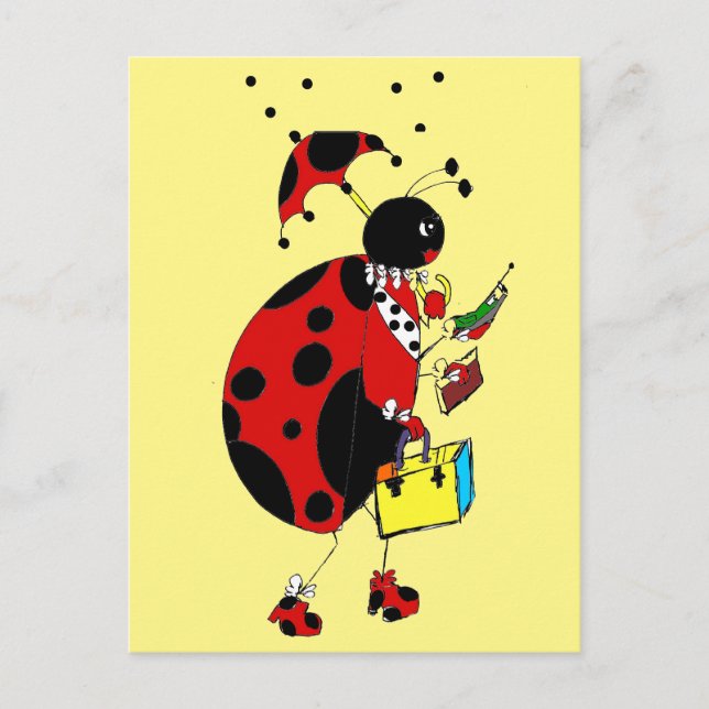 Cartão Postal Lady Bug (Frente)