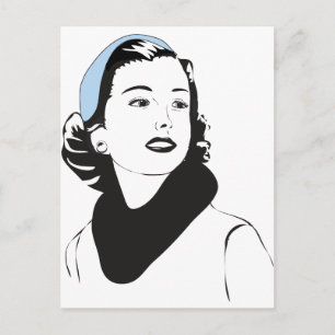 Cartão Postal Lady de 50"