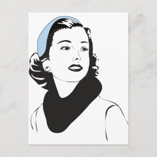 Cartão Postal Lady de 50"
