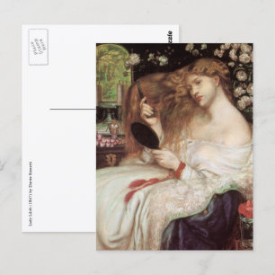 Cartão Postal Lady Lilith, por Rossetti, Vintage Victorian Porta