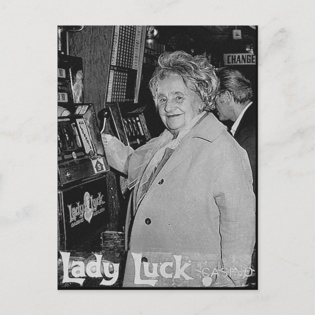 Cartão Postal Lady Luck (Frente)