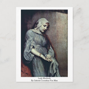 Cartão Postal Lady Macbeth Por Gabriel Cornelius Von Max