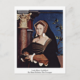 Cartão Postal Lady Mary Guildford Por Hans Holbein, o Jovem