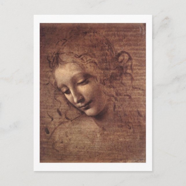 Cartão Postal Lady of the Disheveled Hair (Frente)