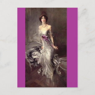 Cartão Postal Lady Portrait - Boldini