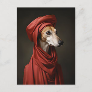 Cartão Postal Lady Saluki Dog