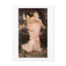 Lady Shalott olhando para Lancelot