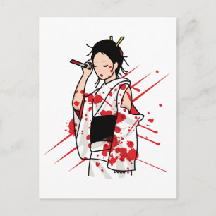 Cartão Postal Lady Snow Blood
