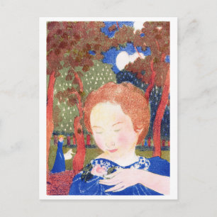 Cartão Postal Lady Touching, Maurice Denis