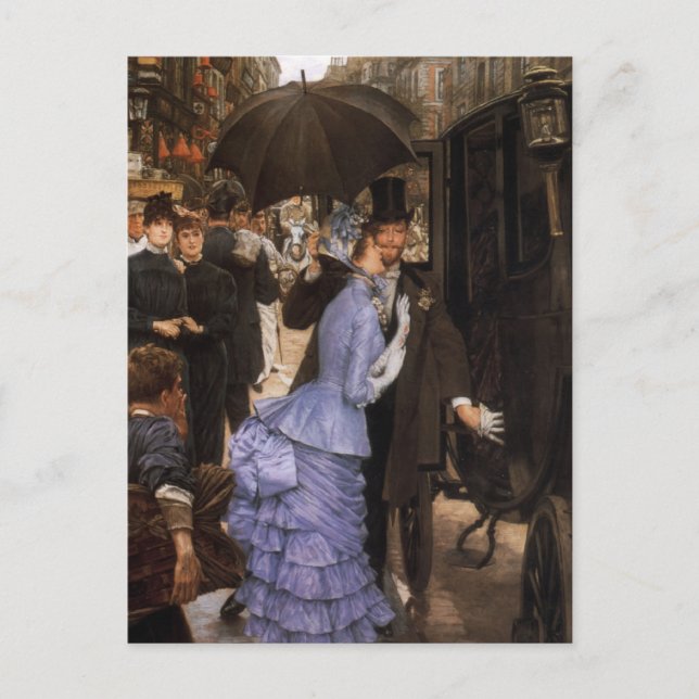 Cartão Postal Lady Victorian Traveler (Frente)