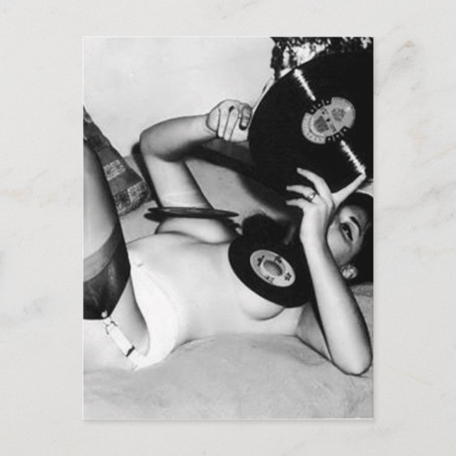 Cartão Postal Lady with Music (Frente)