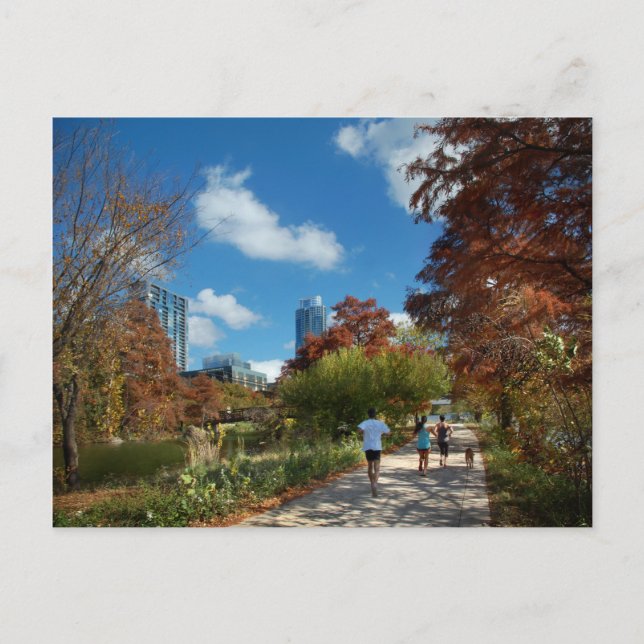 Cartão Postal Ladybird Lake Butler Running Trail - Austin, Texas (Frente)