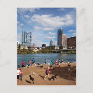 Cartão Postal Ladybird Lake Dog Park Austin Texas Horizonte